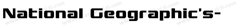 National Geographic’s字体转换